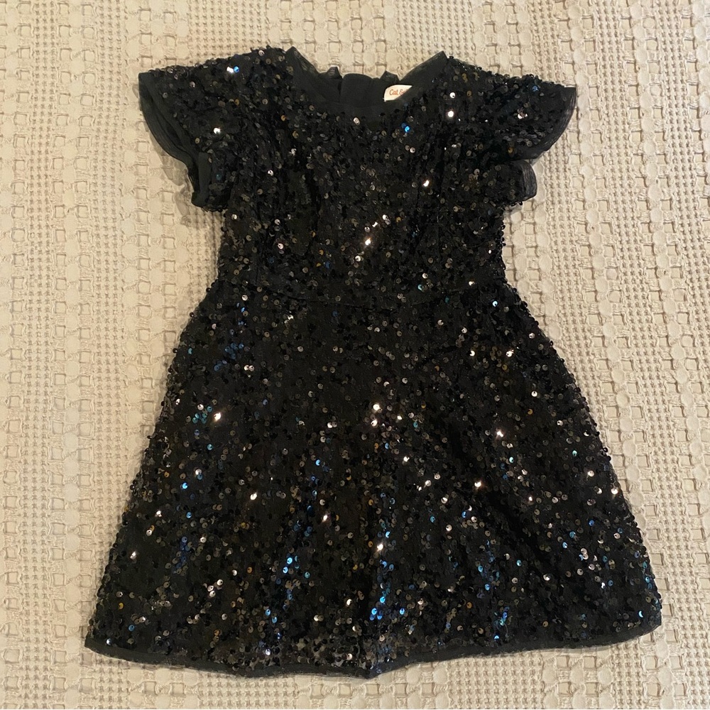Black sequin dress